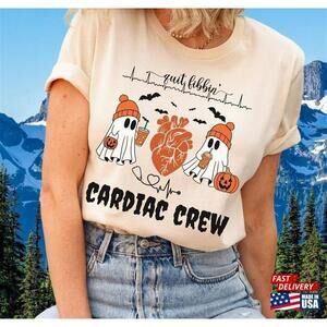 Halloween Cardiac Shirt Heart Anatomy Ghosts Tshirt Classic